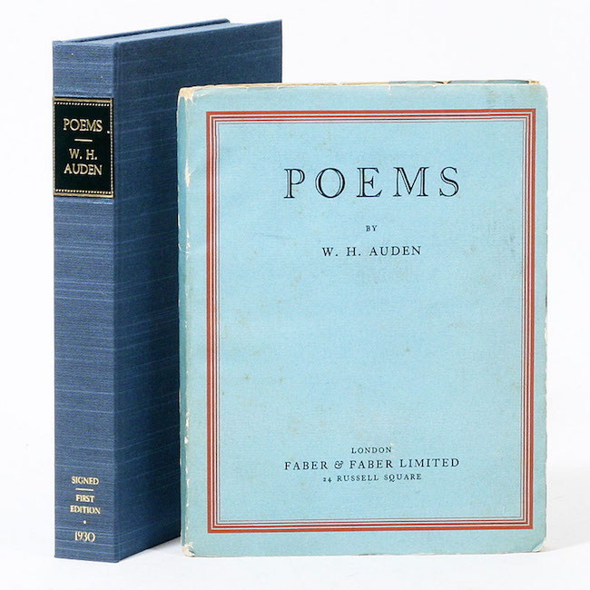 First Published Edition Poems, W. H. Auden