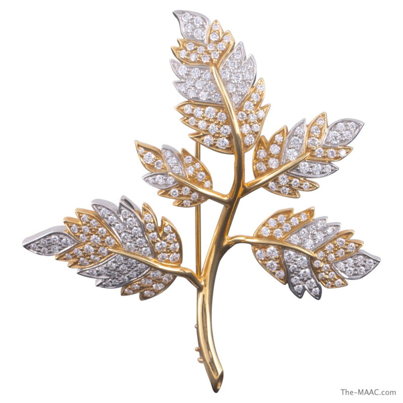 Tiffany & Co. Schlumberger Leaf Brooch