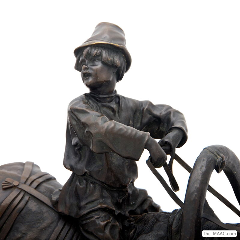 Bronze Sculpture of Ryazan Peasants Returning from the Fields - Image 2