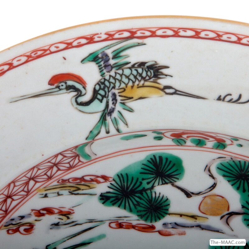 Pair of Chinese Export Kang Xi Famille Verte Plates