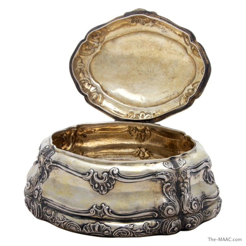 Early German Silver Judaica Etrog Box - Image 2