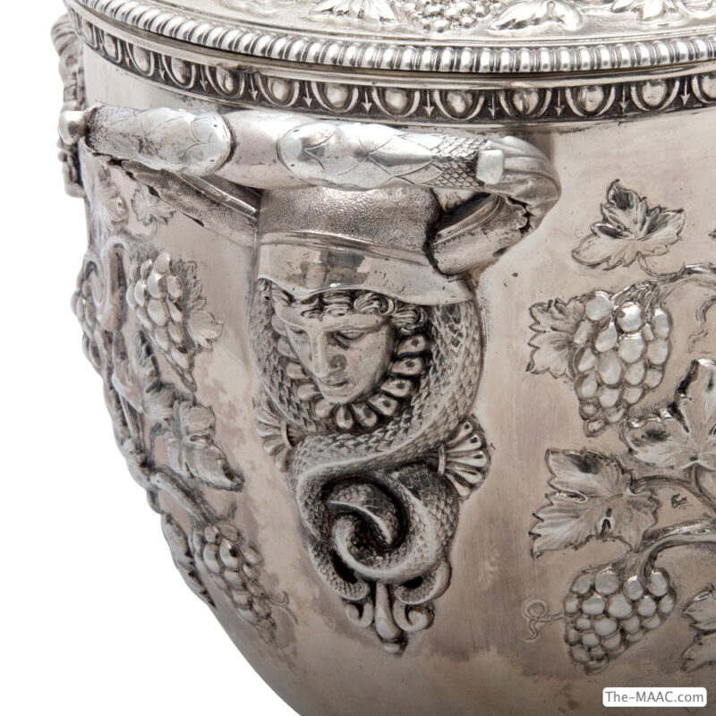 Pair of Benjamin Smith II Silver Wine Coolers