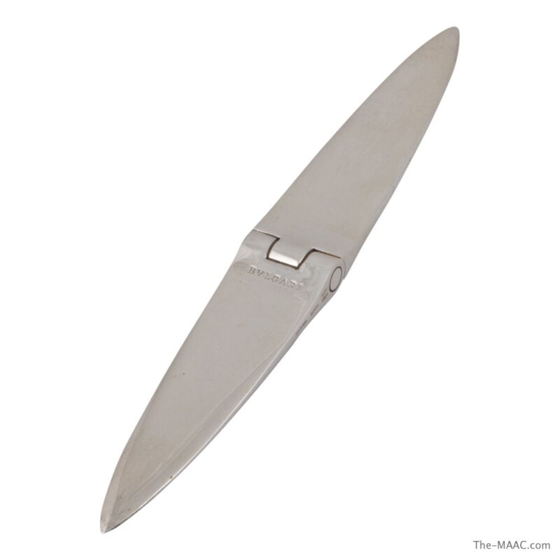 Bulgari Sterling Silver Bar Knife and Corkscrew - Image 2