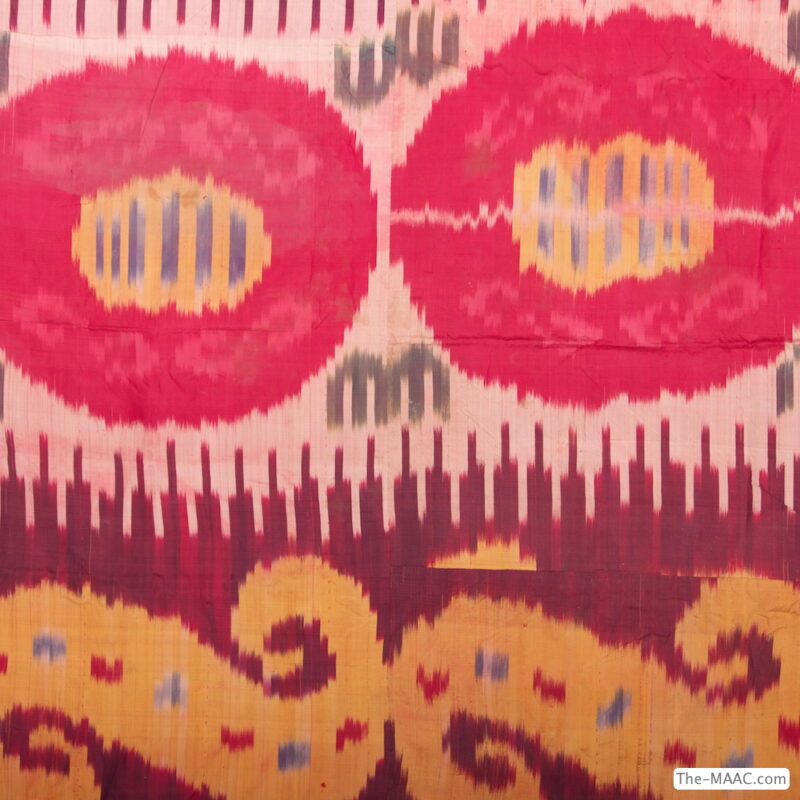 Antique Russian Silk Ikat Wall Hanging - Image 2