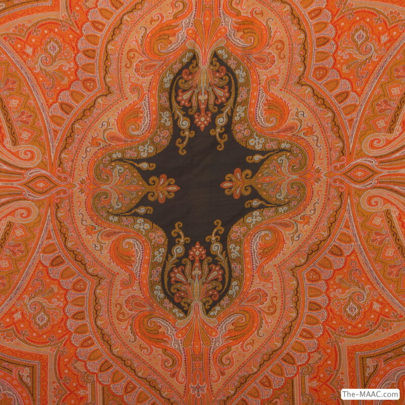 Large Antique Paisley Hand Woven Shawl