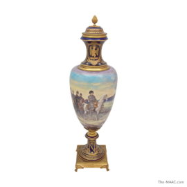 19th Century Sevres Porcelain Vase Depicting Napoleon