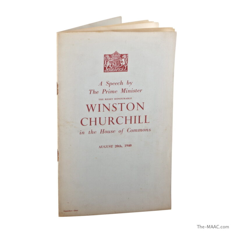 First Edition of Winston Churchill "Speech in the House of Commons" - Image 2