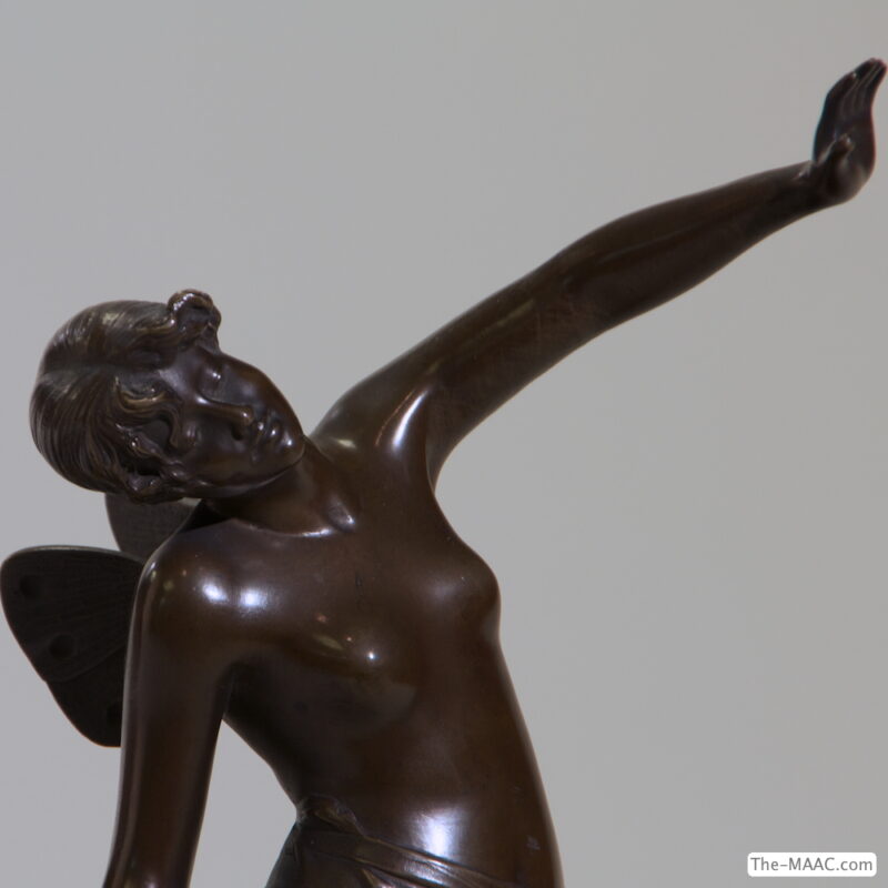 Bronze Sculpture of Winged Woman - Image 2