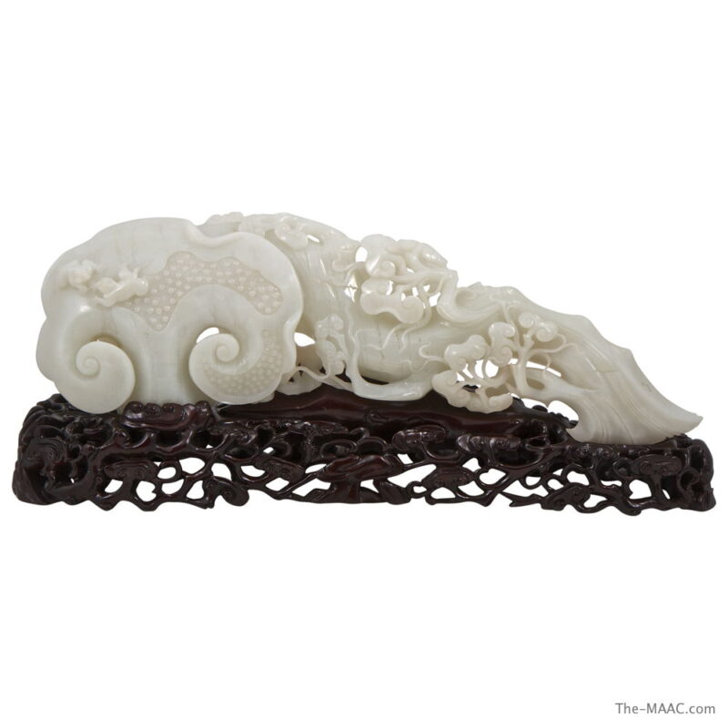 Carved Jade "Ruyi" Scepter