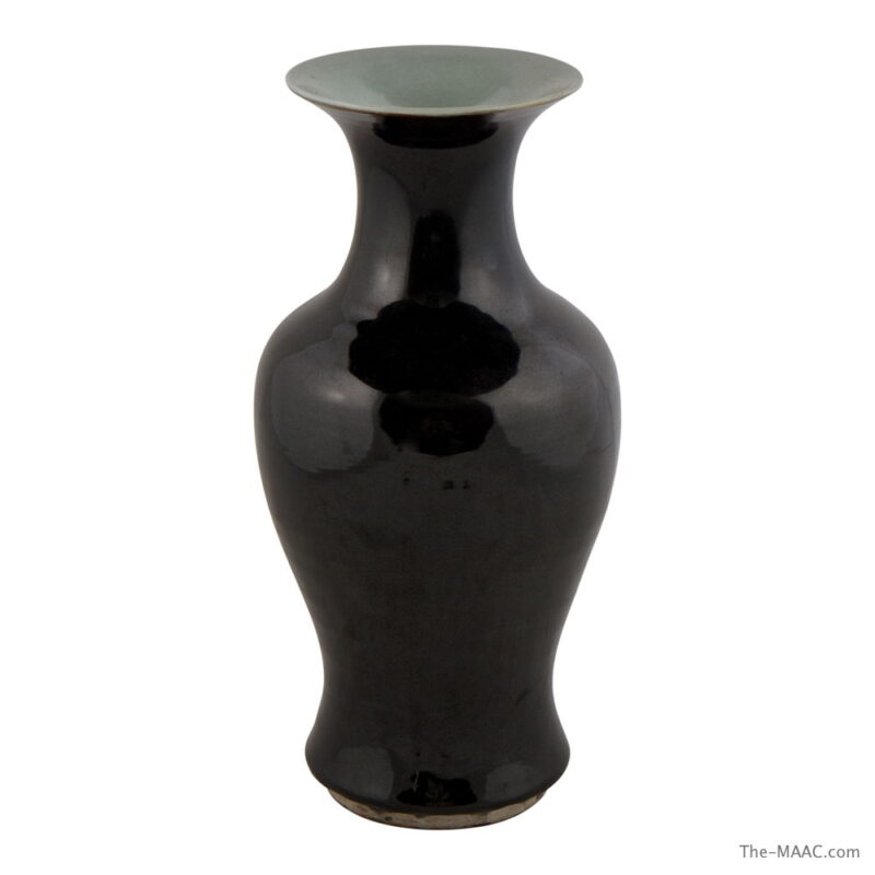 Blue Glaze Baluster Vase