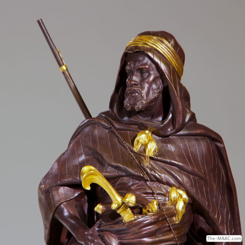 Pair of Orientalist Bronze Standing Figures - Image 2