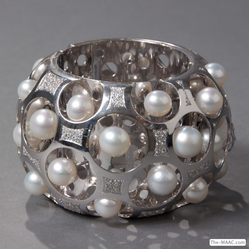 Massive Pearl Bangle Bracelet