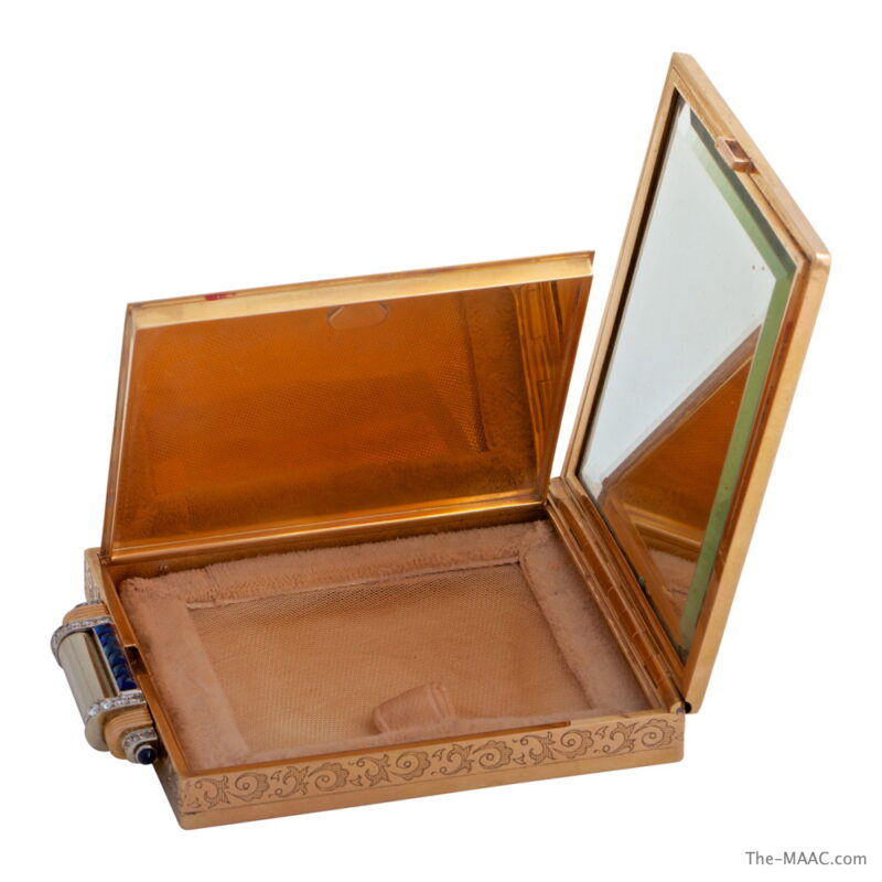 Boucheron 18K Gold Retro Compact - Image 3