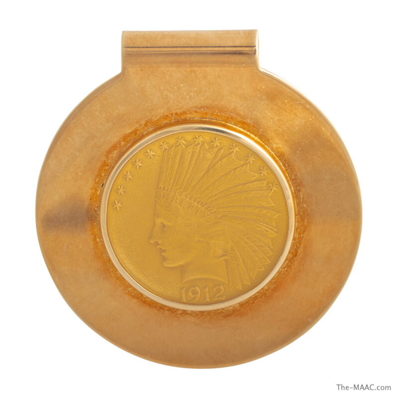 Tiffany 14K and 22K Gold Indian Head Coin Money Clip