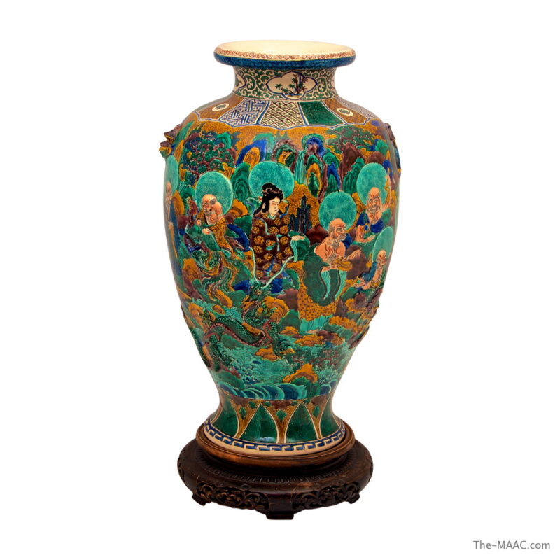 Japanese Multi-Colored Porcelain Vase