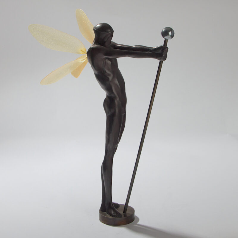 Lacewing Leather Sculpture by Ko Kono