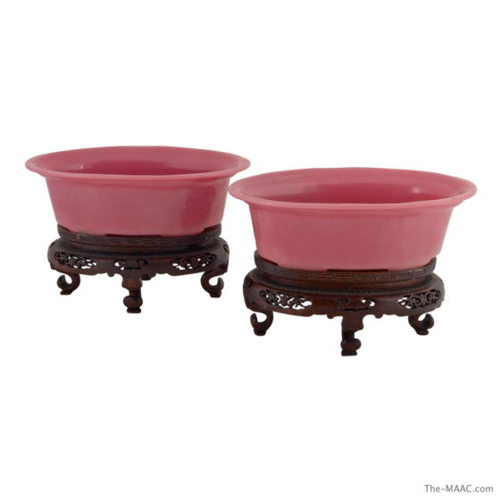 Antique Chinese Peking Glass Bowls