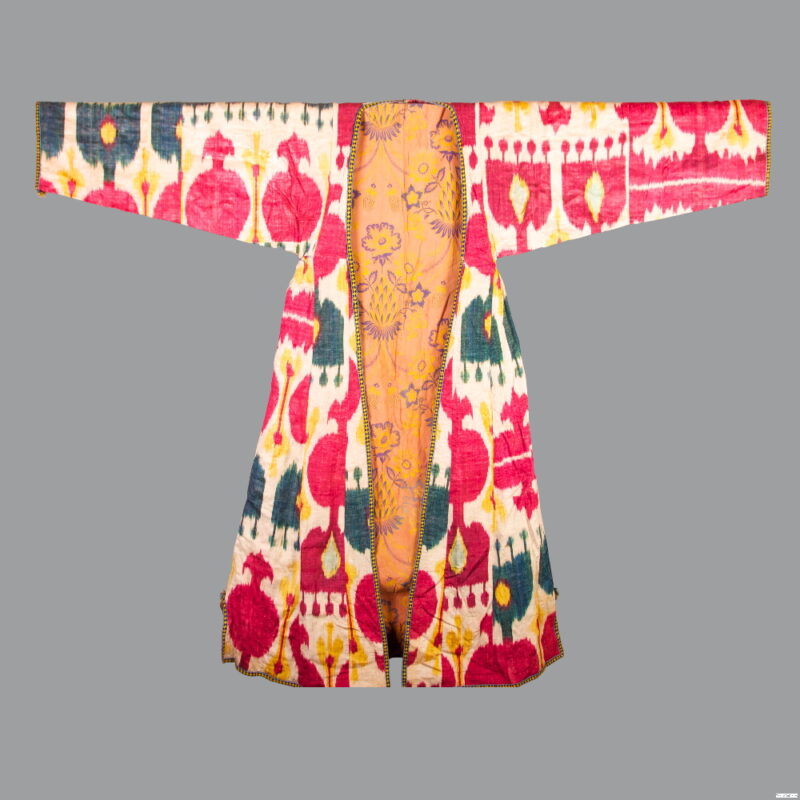 Antique Silk and Cotton Russian Ikat Jacket