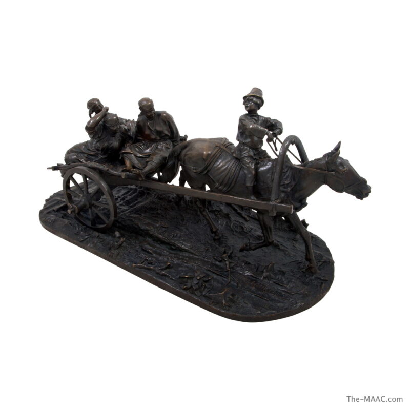 Bronze Sculpture of Ryazan Peasants Returning from the Fields