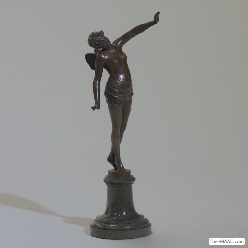 Bronze Sculpture of Winged Woman