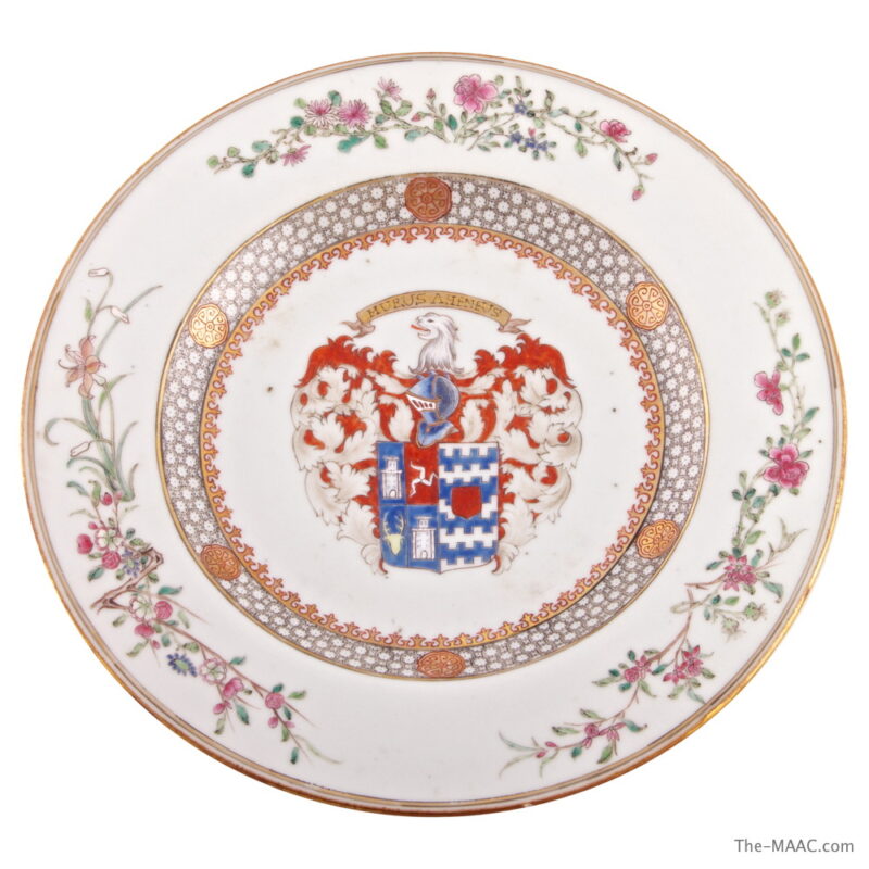 Chinese Export Porcelain Armorial Plate
