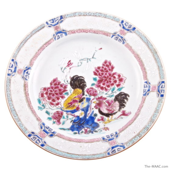 Chinese Export Porcelain Famille Rose Plate