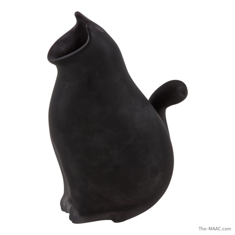 Contemporary Japanese Glass Cat Vase