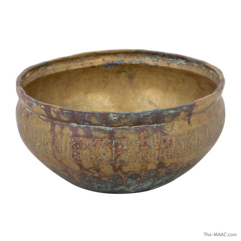 Islamic Bronze Mamluk Dynasty Bowl