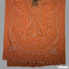 Large Antique Paisley Hand Woven Shawl