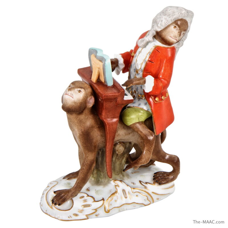 Meissen Porcelain Monkey Band Figure