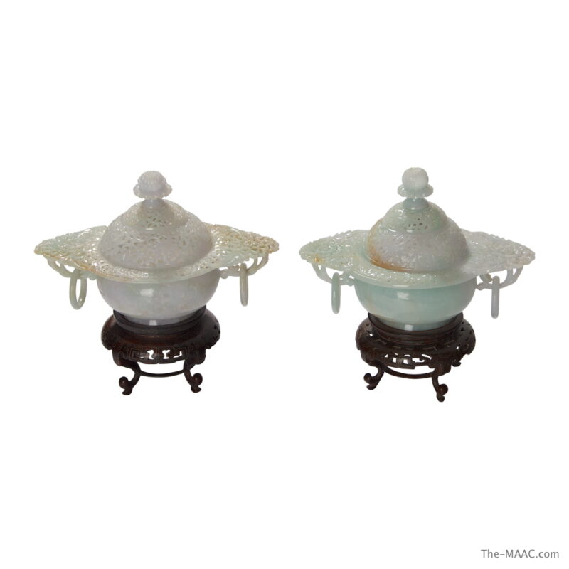 Chinese Jadeite Censors on Original Stands