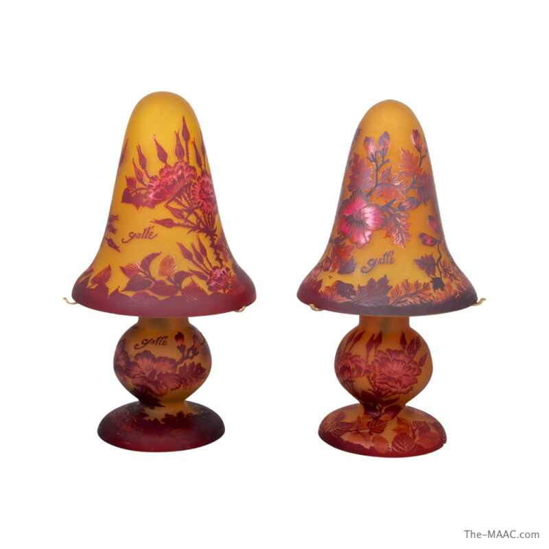 Pair of  "Galle" Lamps