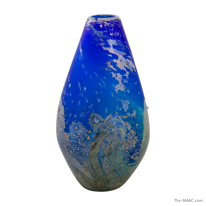 Glass vase "Saiyusho" by Obata Yuji