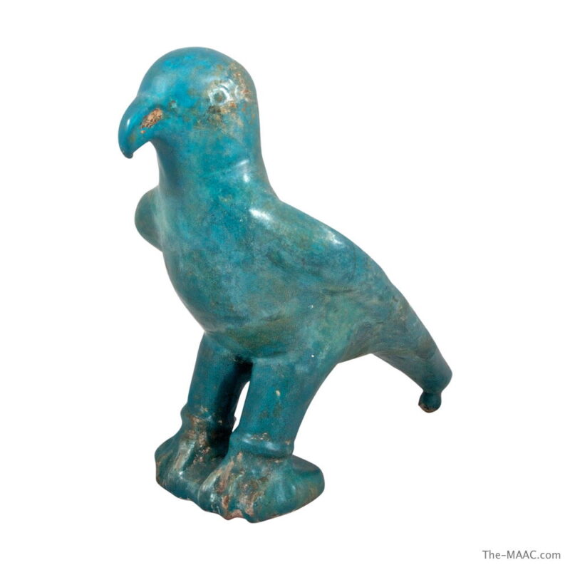 Seljuk Turquoise Glazed Pottery Falcon