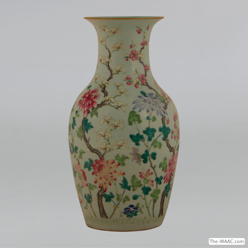 Antique Chinese Floral Vase