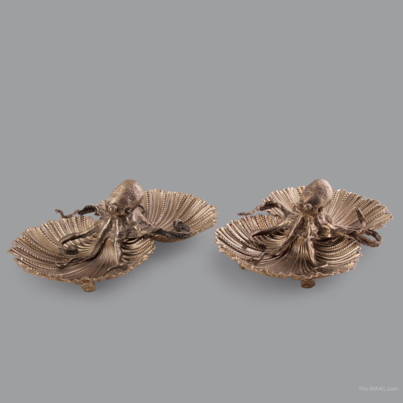 Pair of Buccellati Silver Centerpieces