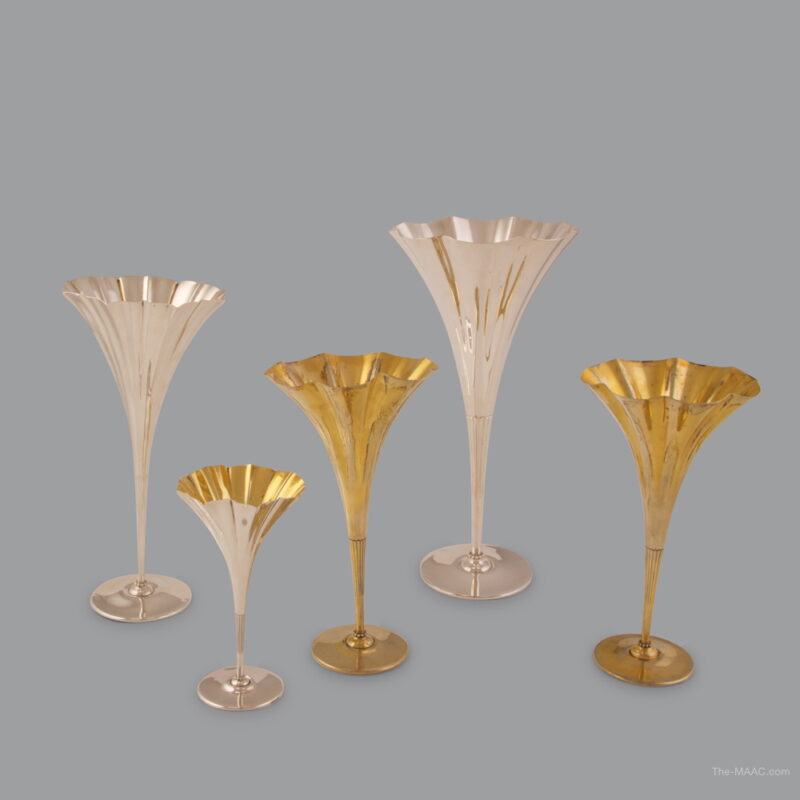 Five Sterling Silver Tiffany Vases