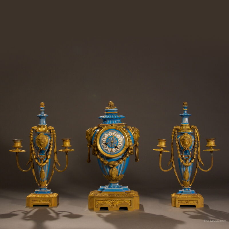 Minton Gilt Bronze Garniture Set