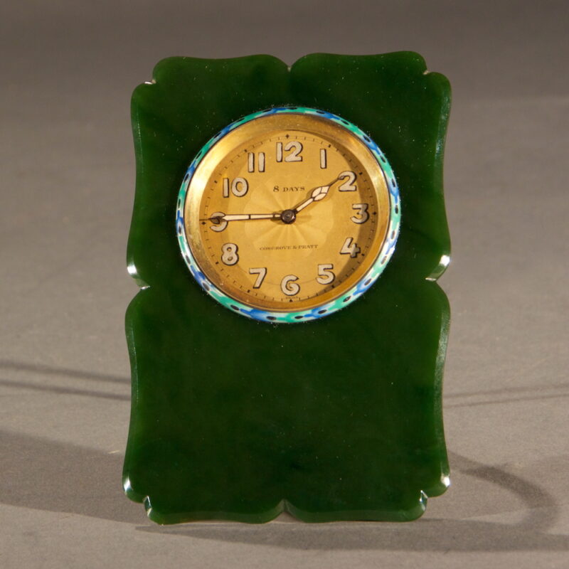 Jade Table Clock