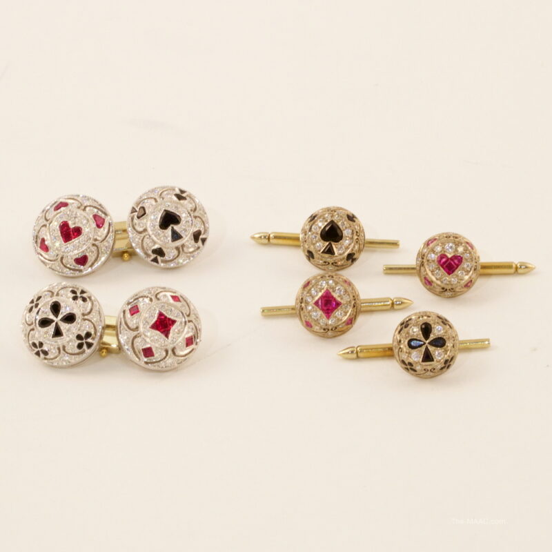 Card Suite Cufflinks Set