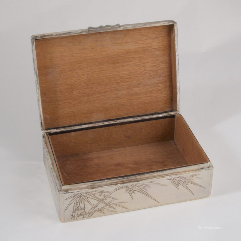 Antique Japanese Silver Humidor - Image 2