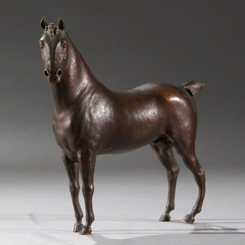 Antique Bronze Horse Sculpture