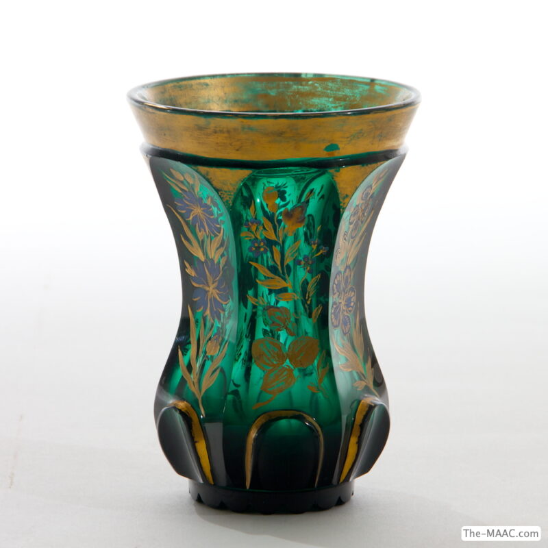 Antique Bohemian Glass Goblet