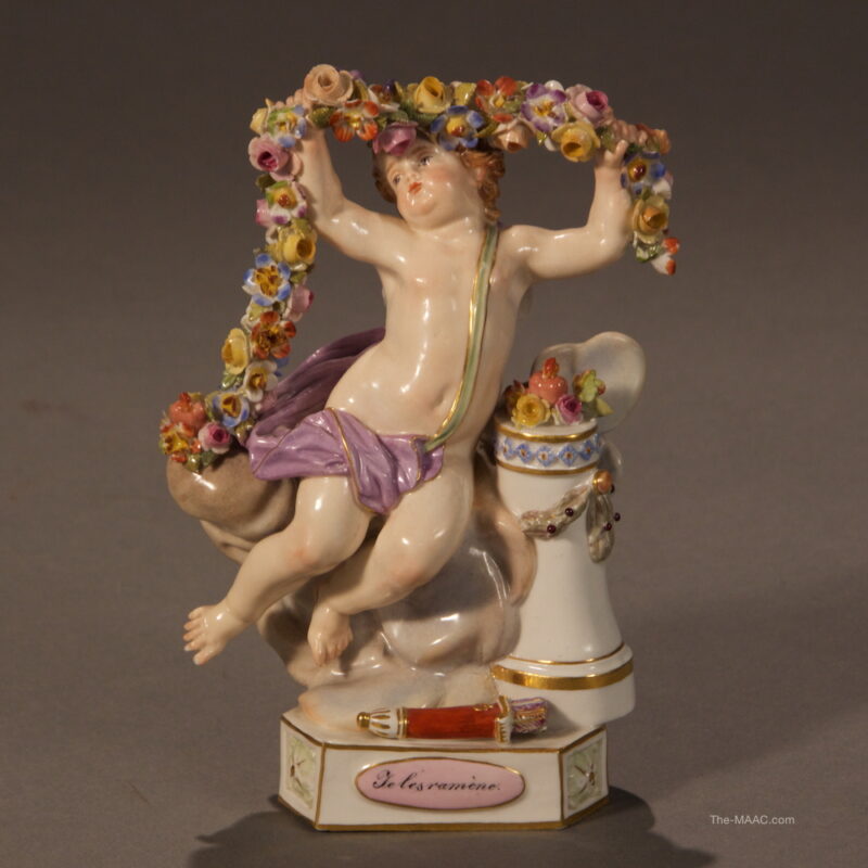 Meissen Cupid Figure from "Love" Series