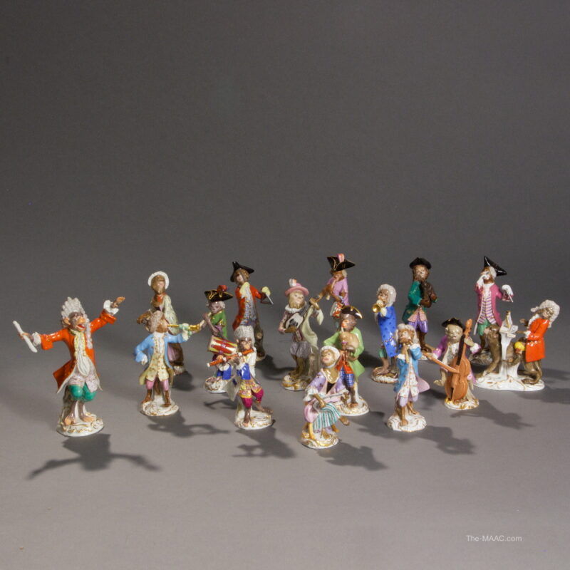 Meissen Porcelain Monkey Band