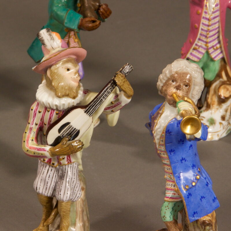 Meissen Porcelain Monkey Band - Image 5
