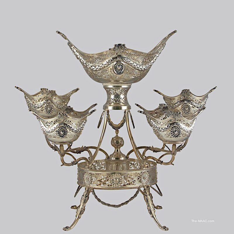 Large Sterling Silver Epergne