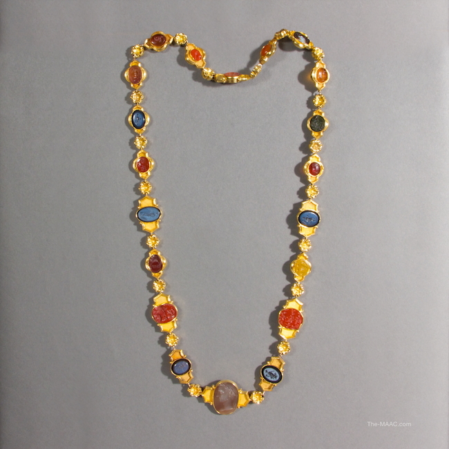 Antique Intaglio Necklace.
