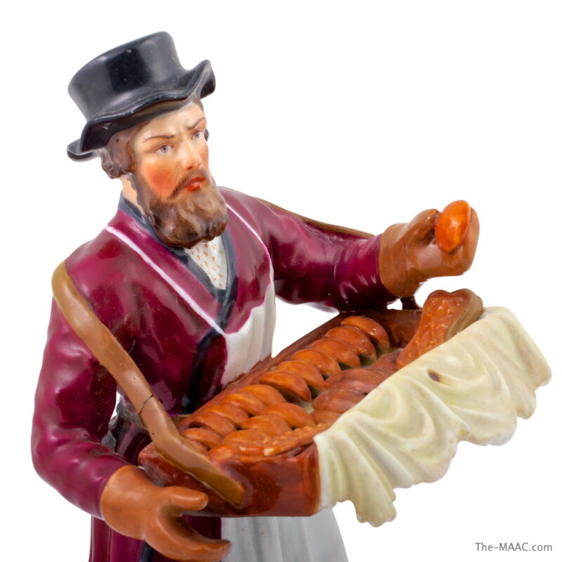 Porcelain Figure of Bread Vendor - Image 3