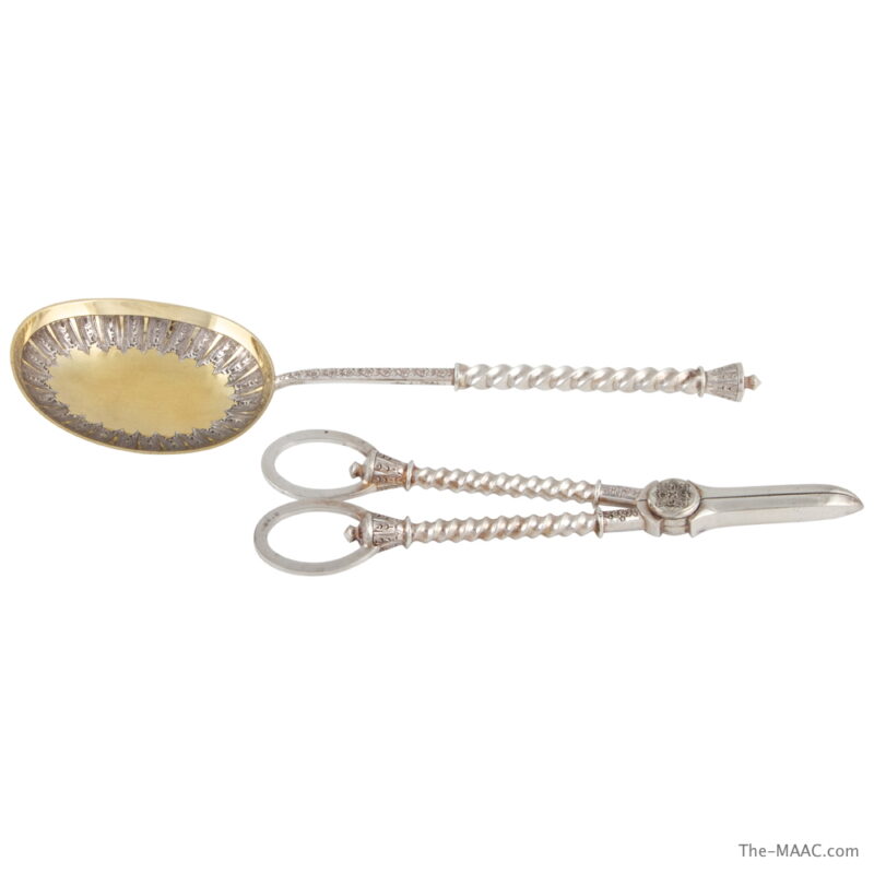 Victorian Silver Plated Dessert Set - Image 3